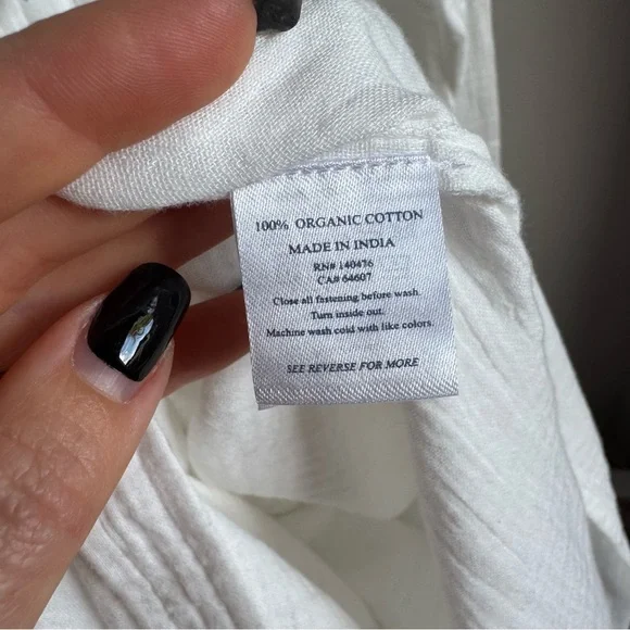 NWT FAHERTY Dream Cotton Gauze Maxi Shirt Dress Sz XS - Picture 11 of 11